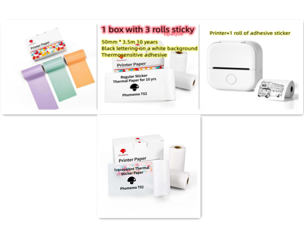 Portable Mini Thermal Label Printer| Bluetooth-compatible Mini Label Printer