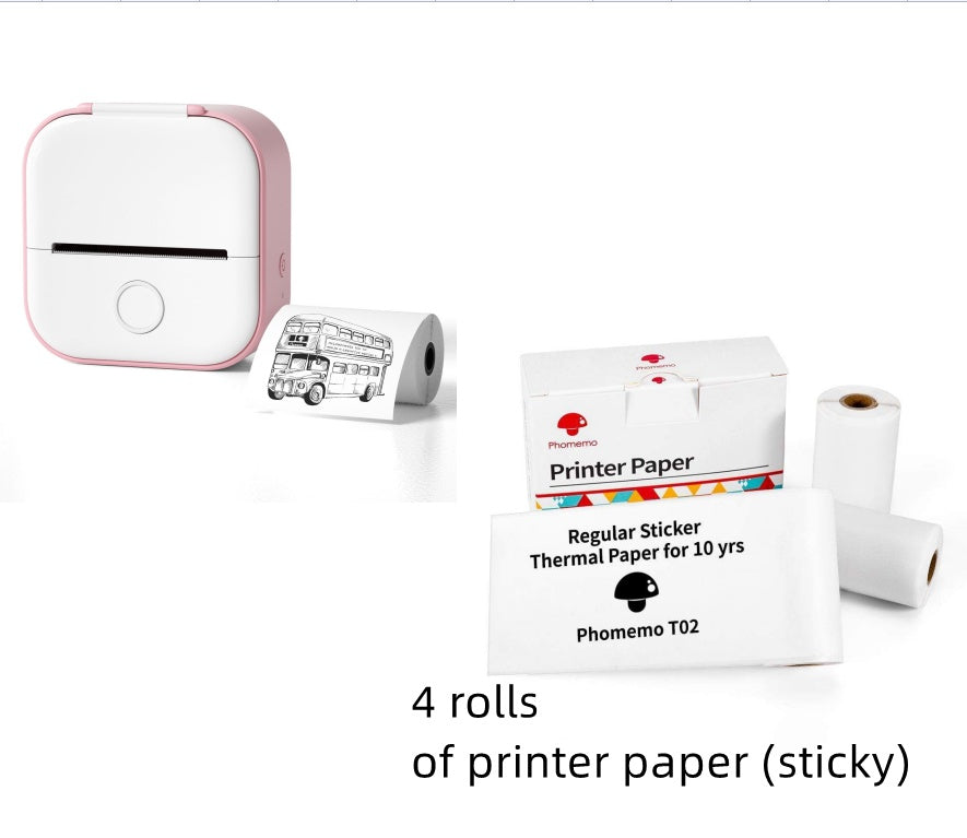 Portable Mini Thermal Label Printer| Bluetooth-compatible Mini Label Printer