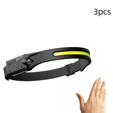 LED Induction Headlamp Flashlight- USB Rechargeable and Waterproof