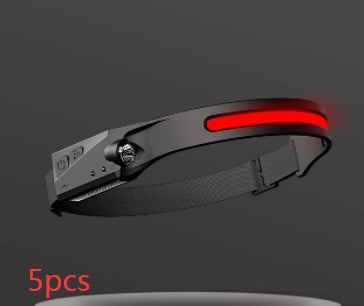 LED Induction Headlamp Flashlight- USB Rechargeable and Waterproof