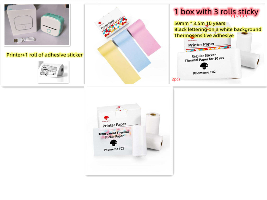 Portable Mini Thermal Label Printer| Bluetooth-compatible Mini Label Printer