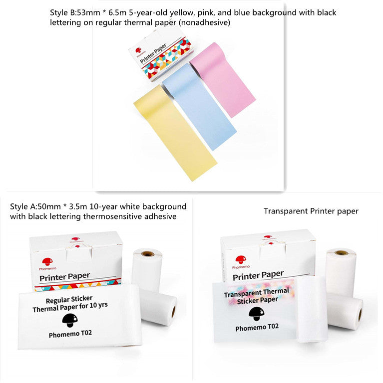 Portable Mini Thermal Label Printer| Bluetooth-compatible Mini Label Printer